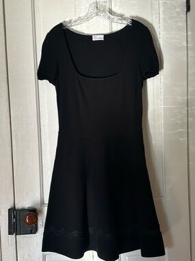 RED by Valentino Black Knit Dress Large